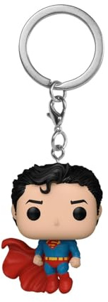 Funko Pop! Keychain: DC New Classics - Superman - DC Comics- Neuartiger Schlüsselanhänger - Vinyl-Minifigur Zum Sammeln - Strumpffüller - Geschenkidee - Offizielle Handelswaren - Minifigur