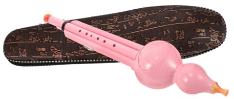 VICASKY Hulusi Sopranblockflöte 7-loch Aus Abs Kunststoff Rosa Mit Aufbewahrungsetui Einsteiger Musikinstrument Für Kinder Und Erwachsene