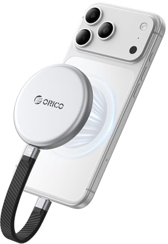 ORICO 2 TB SSD Externo Portátil Magnético hasta 2000 MB/s, Disco Duro Externo SSD Compatible con MagSafe para Smartphone USB‑C, Grabación en ProRes con iPhone 17 Pro/Pro MAX – KR20mini
