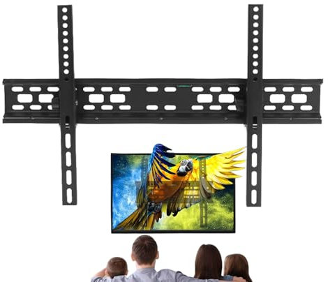 Support TV Réglable, Support Mural pour Écran d'Ordinateur Réglable, Support Moderne pour Écrans Plats Et Courbés Installation Et Nivellement pour Chambre D'Hôtel Maison Et Bureau