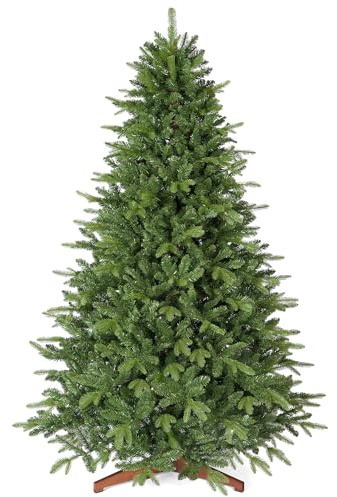 OasisCraft Weihnachtsbaum 180 cm – Hochwertiger, realistischer Kunstbaum, Sieht aus wie echt, mit Holzständer und Aufbewahrungstasche – Kunstweihnachtsbäume von Pure Living