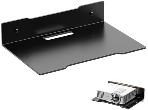 Wall Mount Router Shelf - Heavy Duty Holder for WiFi Routers Modems | Space-Saving Metal Bracket with Non-Slip Pads, Easy Installation Organizer for Home, Office, or Network Rooms 5.71x4.72x2.36 in