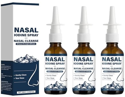 Jod-Nasenspray, reinigt und erfrischt die Nasengänge. Für alle geeignet (3pcs)