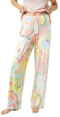 Mey Nachtwäsche Serie Mystic Voyage Damen Yoga Pants Breezy Blue (M)