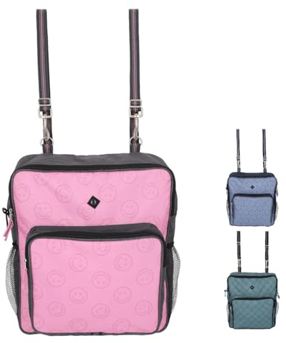 NETPROSHOP Multifunktionale Stalltasche wasserabweisend mit verstellbaren Riemen zur Aufbewahrung von Stallbedarf, Farbe:Cherry Pink