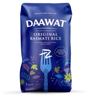 Daawat | Original Basmati Rice 1kg | Premium Long Grain Rice | Authentic Aromatic Indian Basmati
