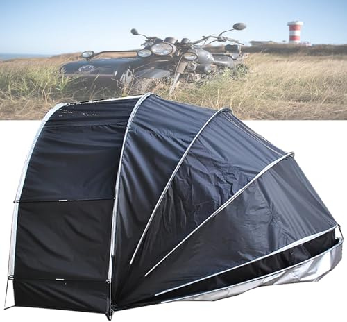 Abri de jardin pour moto, garage de rangement pour moto, coque semi-spirale, abri durable résistant aux intempéries
