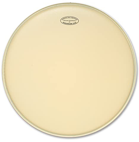 Aquarian VTC-K20 American Vintage Series - 20 inch Bass Drumhead - Cream - W/Felt Strip
