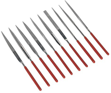 Sealey Ak577 Diamant-Nadelfeilen-Set, 10-teilig