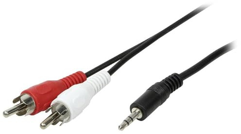 LogiLink CA1042 Audio Kabel, 1x 3,5mm Male zu 2X Cinch Male, 1,5m