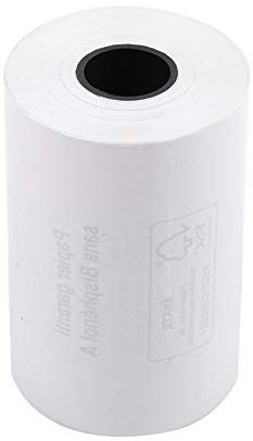 Exacompta 40349E 60er Pack Thermopapierrollen 1-lagig Breite: 57mm, Länge: 18m, Durchmesser Kern: 12mm 55g/m² rückseitig bedruckt für Kartenzahlung (EC Cash Geräte)