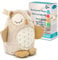 Cloud b Machine à sons Apaisants | Animal en Peluche | 4 bruits blancs et 4 berceuses | Arrêt automatique | Smart Sensor | Peluche Musicale berceuse Hibou Nighty Night Owl Smart Sensor
