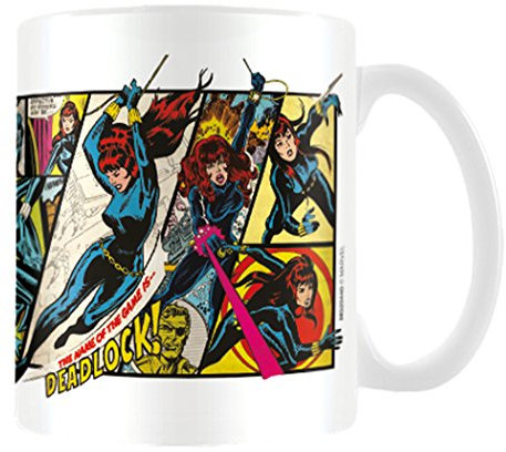 Marvel MG23440 - Taza de cerámica, 8 x 11,5 x 9,5 cm, diseño de Viuda Negra, Multicolor