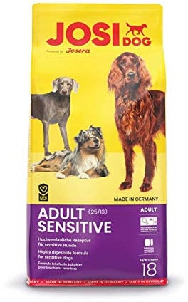 JosiDog Adult Sensitive (18kg) |Hundefutter für sensible Hunde | Premium Trockenfutter für ausgewachsene Hunde | powered by JOSERA | 1er Pack