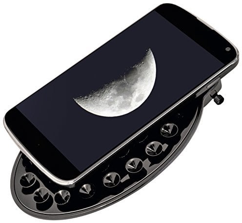 Bresser Smartphone Halterung für Teleskope mit 1,25 Zoll Okular, Schwarz