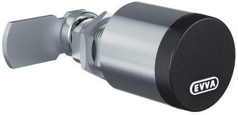 EVVA AirKey Hebelzylinder MB22-S 22 mm Durchmesser, Elektronisches Hebelschloss für Briefkästen, Vitrinen uvm. mit Bluetooth, NFC, RFID