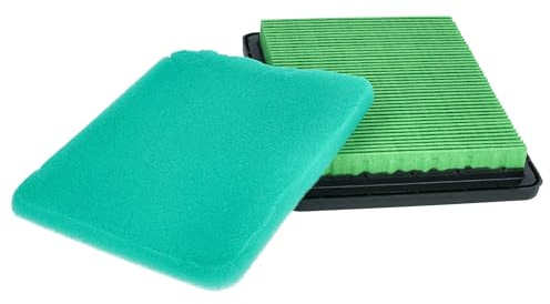 vhbw Filter Set replacement for Honda 17211-Z8B-901, 17211Z8B901 for Lawn Scarifier, Lawnmower - 1x pre-filter, 1x air filter
