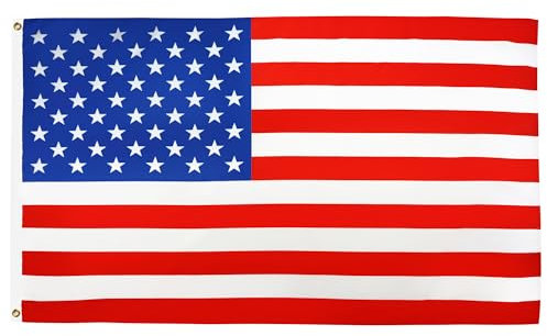 BANDERA de los ESTADOS UNIDOS 150x90cm - BANDERA AMERICANA - USA - EE.UU 90 x 150 cm poliéster ligero - AZ FLAG