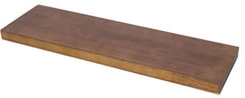 DURAline Wandregal Bücherregal Ablage mit verdeckter Halterung selbsttragendes Regal Paulowina Braun 80 x 23,5 x 3,8 cm