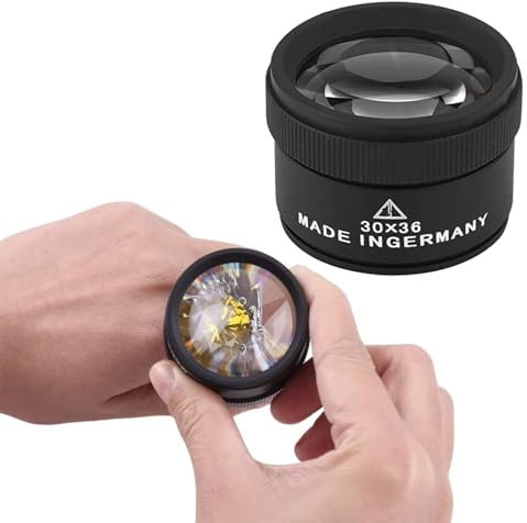 30-fache Schmucklupe, Lupe für Schmuck, optisch, Vergrößerungslupe, 30-fache Vergrößerung, für Münzen, professionelle Münzen, Lupe, Augenlupe, Juwelier, Inspektionswerkzeug für Briefmarken