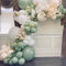 Luftballon Girlande Grün,Grün Und Gold Ballons,Luftballons Geburtstag, Salbeigrün Weiß Und Gold Latex Helium Ballons, Ballon Girlande Grün Für Baby Shower, Babyparty, Hochzeit, Geburtstag Partydeko