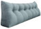 VERCART Keilkissen Bett Großes Rückenkissen Bett Kopfteil Bequemes Lesekissen für Bett und Sofa 2 in 1 Rückenlehne und Kopfkissen Couchkissen Langes XXL Lendenkissen Leinen 180cm Grau