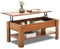 Coffee Table With Storage, Lift Up Coffee Table For Living Room, Wooden Coffee Tables With 1 Shelf Large Hidden Storage Lift-Top Sofa End Tea Table for Living Room Furniture, 100L x 50W x (42-57)H cm