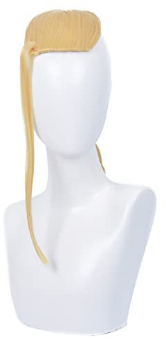 Licht Blonde Lange Flechten Cosplay Perücke für Männer Hitzebeständig Synthetisches Kostüm Haare Halloween Weihnachten Cos Anime Party Ersatz Perücken