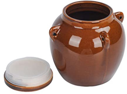 Holibanna Conteneur Alimentaire en Céramique De Style Vintage pour Aliments Secs Et Collations