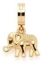Leonardo Jewels Clip&Mix Sita Anhänger aus Edelstahl, kleiner Elefanten Ketten-Anhänger gold, geprägter Tier-Anhänger, Damen-Modeschmuck, 021856