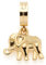 Leonardo Jewels Clip&Mix Sita Anhänger aus Edelstahl, kleiner Elefanten Ketten-Anhänger gold, geprägter Tier-Anhänger, Damen-Modeschmuck, 021856