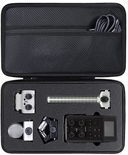 co2CREA Hart Reise Schutz Hülle Etui Tasche für Zoom H6 All Mobiler Audio Rekorder,Fits SSH-6 / EXH-6 / MSH-6 /SGH-6 6-Track Portable Recorder, Nur Hülle