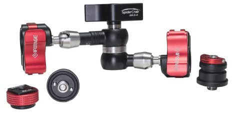 IFOOTAGE Magic Arm Clamp MA3-4, 7 Zoll, Einstellbare Reibungskraft, beweglicher Magic Arm mit 1/4 und 3/8 Gewindeschraube für DSLR-Kamera-Rig/LCD-Monitor/LED-Leuchten