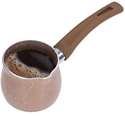 Casserole à lait antiadhésive cafetière 8cm marmite Mini chauffe-beurre à lait mitigeur casserole à soupe mijoter marmite pour nouilles Spaghetti(Café)