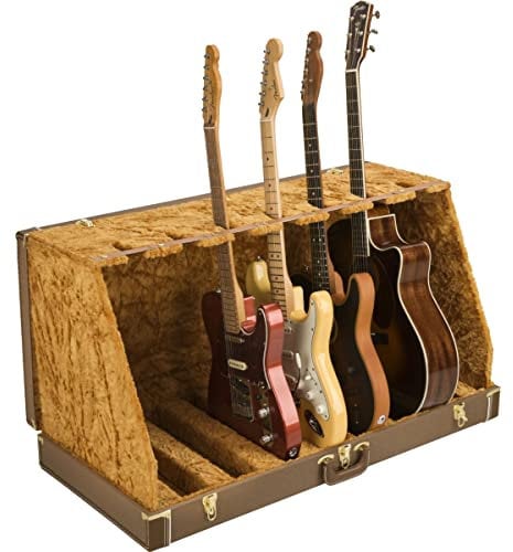 Fender® Classic Series Case 7 Guitar Stand - Brown