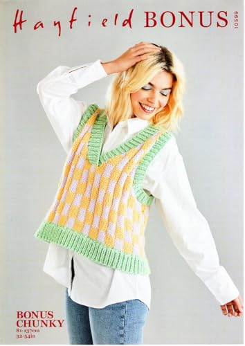 Hayfield Bonus Chunky Knitting Pattern - 10599 Vest