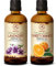 Ätherische Öle Set 2x100ml - Ätherisches Lavendelöl und Orangenöl - Aromatherapie GeschenkSet für Diffuser - Öle für Diffusers und Seifenherstellung - Öle für Kerzen und Romantik - Duftlampe