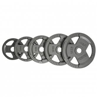 Playwell LADIES WEIGHTED OLYMPIC IRON CAST WEIGHT PLATES - SOLD AS SINGLES (5kg)