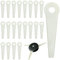 Cuchillas de Plástico Cortacesped, RosyFate 20 Pcs Cuchilla Desbrozadora, Cuchilla Cortacésped, Accesorios Desbrozadora, para cortadora de césped STIHL Polycut 5-3,6-2,6-3,7-3,10-3,20-3,40-3,41-3