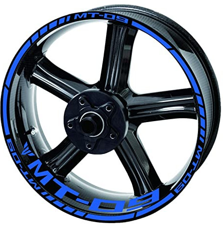ROANNY Felgenband Reflektierendes Motorrad Mt09 Radaufkleber Felgenaufkleber Logo Kit Für Yamaha Mt 09 Sp 2020 2021 (Color : 3)