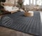 Paco Home Weicher Flauschiger moderner Bubble Wohnzimmer Teppich Hochflor Fell Geometrisches Design Hoch-Tief-Effekt, Grösse:200x280 cm, Farbe:Anthrazit