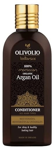 Olivolio Haar Conditioner/Spülung mit 95% natürlichen Inhaltsstoffen und 100% Bio Arganöl - für alle Haartypen - 200 ml