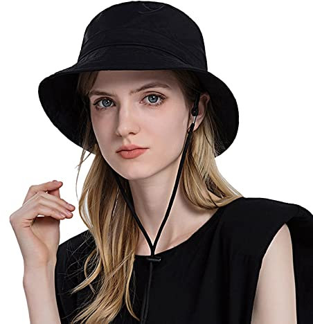 Beokeuioe Fischerhut Damen Herren Sonnenhut Outdoor Faltbar Anglerhut Sonnenschutz Wasserdichter Unisex Sommerhut Wanderhut Regenhut Boonie Buschhut