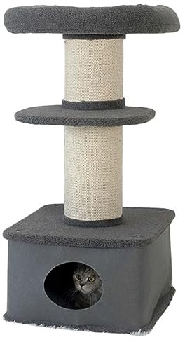 Marco de Escalada para Gatos Poste de rascado para Gatos Pieza de Tela de sisal Ligera Cordero Interior Terciopelo Arena para Gatos Juguete para Gatos.