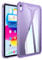 For iPad Mini 6 8.3 Inch Tablet Case, Soft Clear Transparent Case For iPad Mini 6th 2021, Shock Absorption, Slim Fit Lightweight Bumper Case, Purple