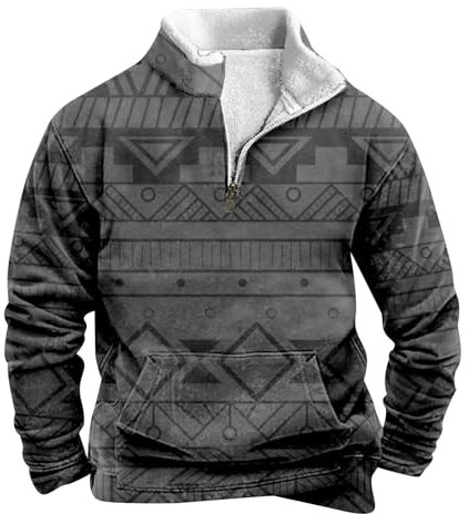Strickfleecejacke Herren Outdoor Steppjacke Herren Grau Steppjacken Winter Herren Holzfällerjacke Gefüttert Herren Beheizbare Weste Jagd Herren Mantel Mit Fellkragen Steppjacken Für Herren Jacke