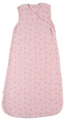 Noukie's - Gigoteuse bébé Eté - 100 cm - 6 à 24 Mois - Légère, Pratique, Ajustable - Grenouillère Mixte TOG < 1.0-100% Mousseline de Coton bio - Rose- Sac de couchage Libellules