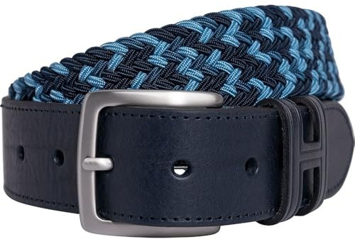 Hackett London Herren Multi para Plait BLT Gürtel, blau (Marineblau), S