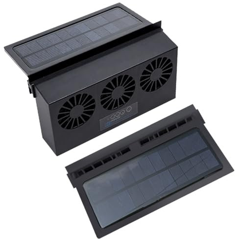 KACEPAR Ventilador de ventilación de coche con energía solar,Ventana de ventilador de coche con energía solar,Ventilador de escape de coche