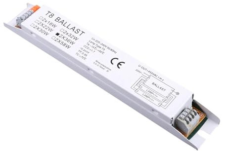 VISIYUBL 1 balastro de Factor de balasto 2x36W de Ancho T8 balastro Fluorescente electrónico instantáneo